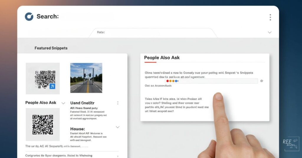 Illustration of the People Also Ask section of Google search results