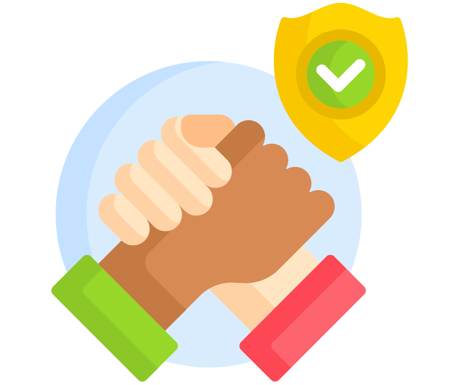 Handshake and security shield