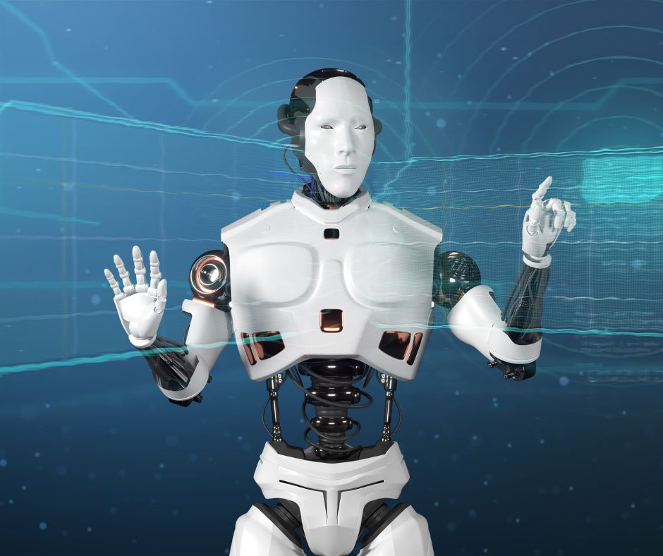 Robot touching invisible screen